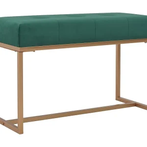 Bankje 80 cm fluweel groen Bankje 80 cm fluweel groen