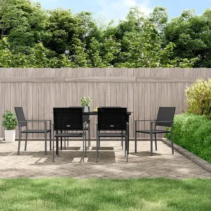 7-delige Tuinset poly rattan en staal 7-delige Tuinset poly rattan en staal