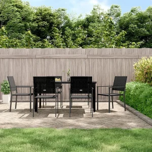 7-delige Tuinset poly rattan en staal 7-delige Tuinset poly rattan en staal