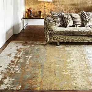 Abstract tapijt – 120x170cm – goud, bruin, beige – Aurora Dune Abstract tapijt – 120x170cm – goud, bruin, beige – Aurora Dune