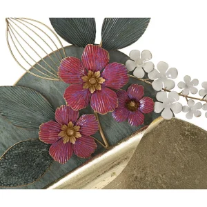 3D decoratief paneel met veelkleurige metalen bloemen, 67x8x74 cm 3D decoratief paneel met veelkleurige metalen bloemen, 67x8x74 cm