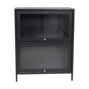 Bakal dressoir 2 deuren, 4 planken, zwart. Bakal dressoir 2 deuren, 4 planken, zwart.