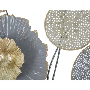 3D decoratief paneel in veelkleurig metaal 50×5,5×50 cm 3D decoratief paneel in veelkleurig metaal 50×5,5×50 cm