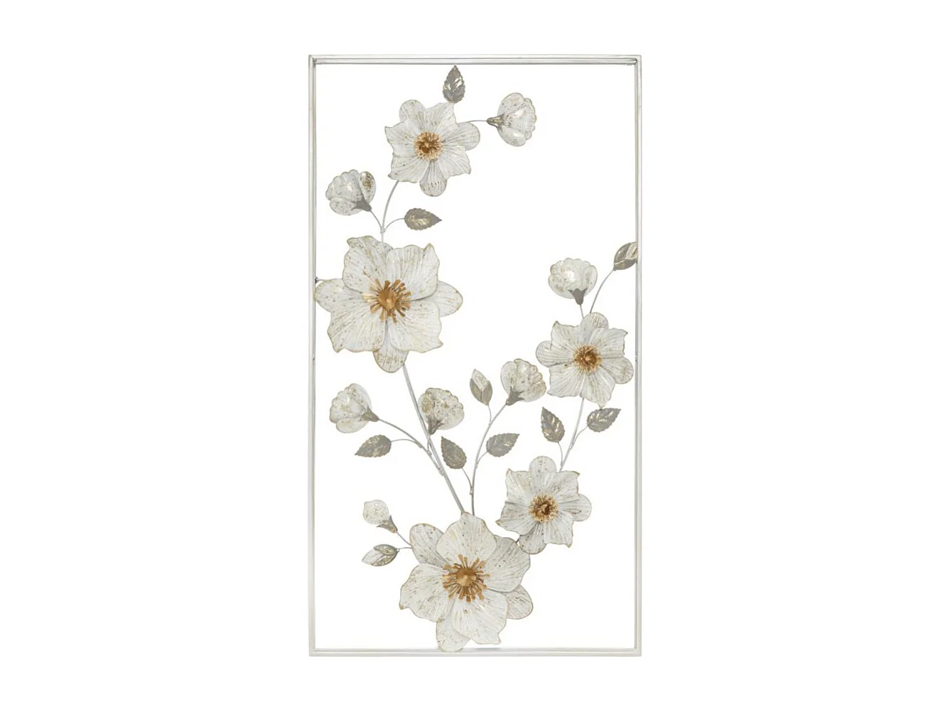 3D decoratief paneel in grijs metaal 50×5,5×90,5 cm