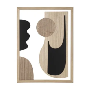 3D abstract bruin houten decoratief paneel, 60x2x80 cm 3D abstract bruin houten decoratief paneel, 60x2x80 cm