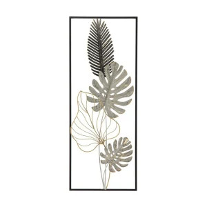 3D decoratief paneel in veelkleurig metaal, 28,5x3x74 cm 3D decoratief paneel in veelkleurig metaal, 28,5x3x74 cm