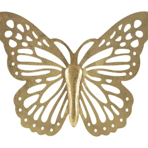 3D decoratief paneel in gouden metalen vlinder 43x2x35 cm 3D decoratief paneel in gouden metalen vlinder 43x2x35 cm