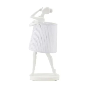 Ballerina tafellamp in witte hars, 29x25x62,5 cm Ballerina tafellamp in witte hars, 29x25x62,5 cm