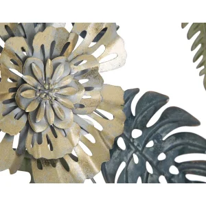 3D decoratief paneel in veelkleurig metaal, 30,5 x 3,75 x 88,5 cm 3D decoratief paneel in veelkleurig metaal, 30,5 x 3,75 x 88,5 cm