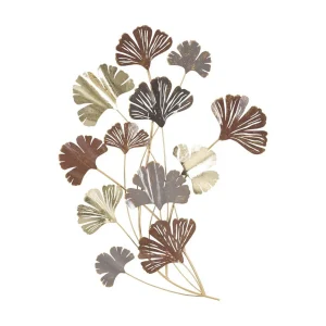 3D decoratief paneel in veelkleurig metaal, 69,5×5,5×92 cm 3D decoratief paneel in veelkleurig metaal, 69,5×5,5×92 cm