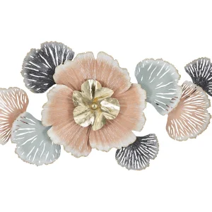 3D decoratief paneel in veelkleurig metaal, 93×7,5×53 cm 3D decoratief paneel in veelkleurig metaal, 93×7,5×53 cm