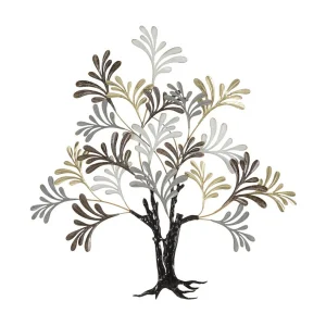 3D decoratief paneelboom in veelkleurig metaal 97,2×8,9×100,3 cm 3D decoratief paneelboom in veelkleurig metaal 97,2×8,9×100,3 cm