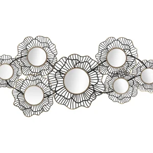 3D decoratief metalen paneel met zwarte spiegels 121x5x56 cm 3D decoratief metalen paneel met zwarte spiegels 121x5x56 cm