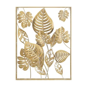 3D decoratief paneel in goudkleurig metaal 60x80x6,5 cm 3D decoratief paneel in goudkleurig metaal 60x80x6,5 cm