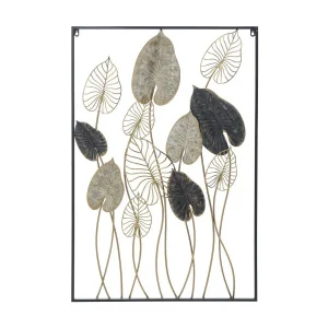 3D decoratief paneel in veelkleurig metaal, 66×4,5×100 cm 3D decoratief paneel in veelkleurig metaal, 66×4,5×100 cm