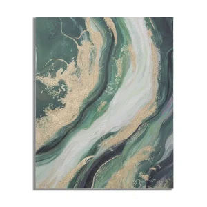 Abstract veelkleurig canvas schilderij 80×2.8×100 cm Abstract veelkleurig canvas schilderij 80×2.8×100 cm