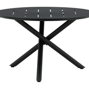 Alma eettafel tuin Ø120cm zwart.