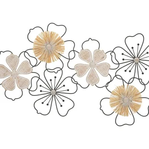 3D decoratief paneel in veelkleurig metaal en hout, 75×3,5×42 cm 3D decoratief paneel in veelkleurig metaal en hout, 75×3,5×42 cm