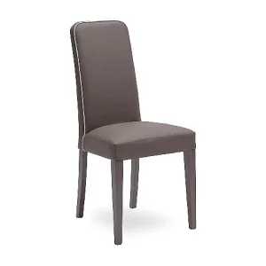 Anita – Beige eco-lederen stoel 2 st