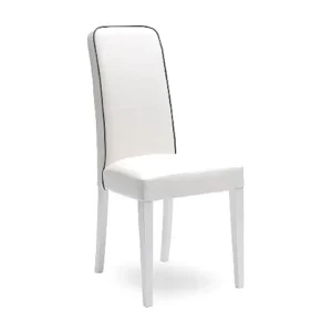 Anita – Witte eco-lederen stoel 2 st
