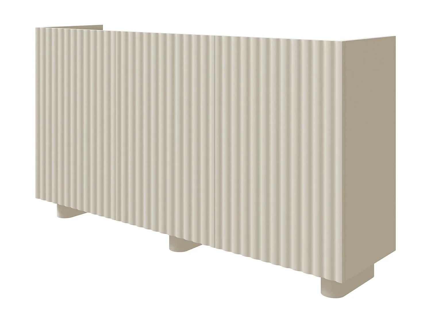 3-deurs dressoir - 144 cm - grijs - FIORRA