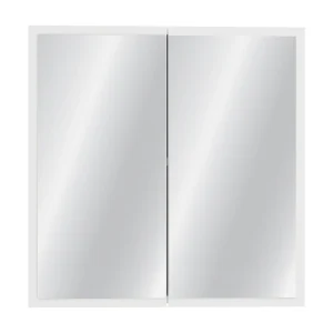 Badkamerkast Teno, hangend, wit, met speigels, 60 x 13 x 60 cm Badkamerkast Teno, hangend, wit, met speigels, 60 x 13 x 60 cm