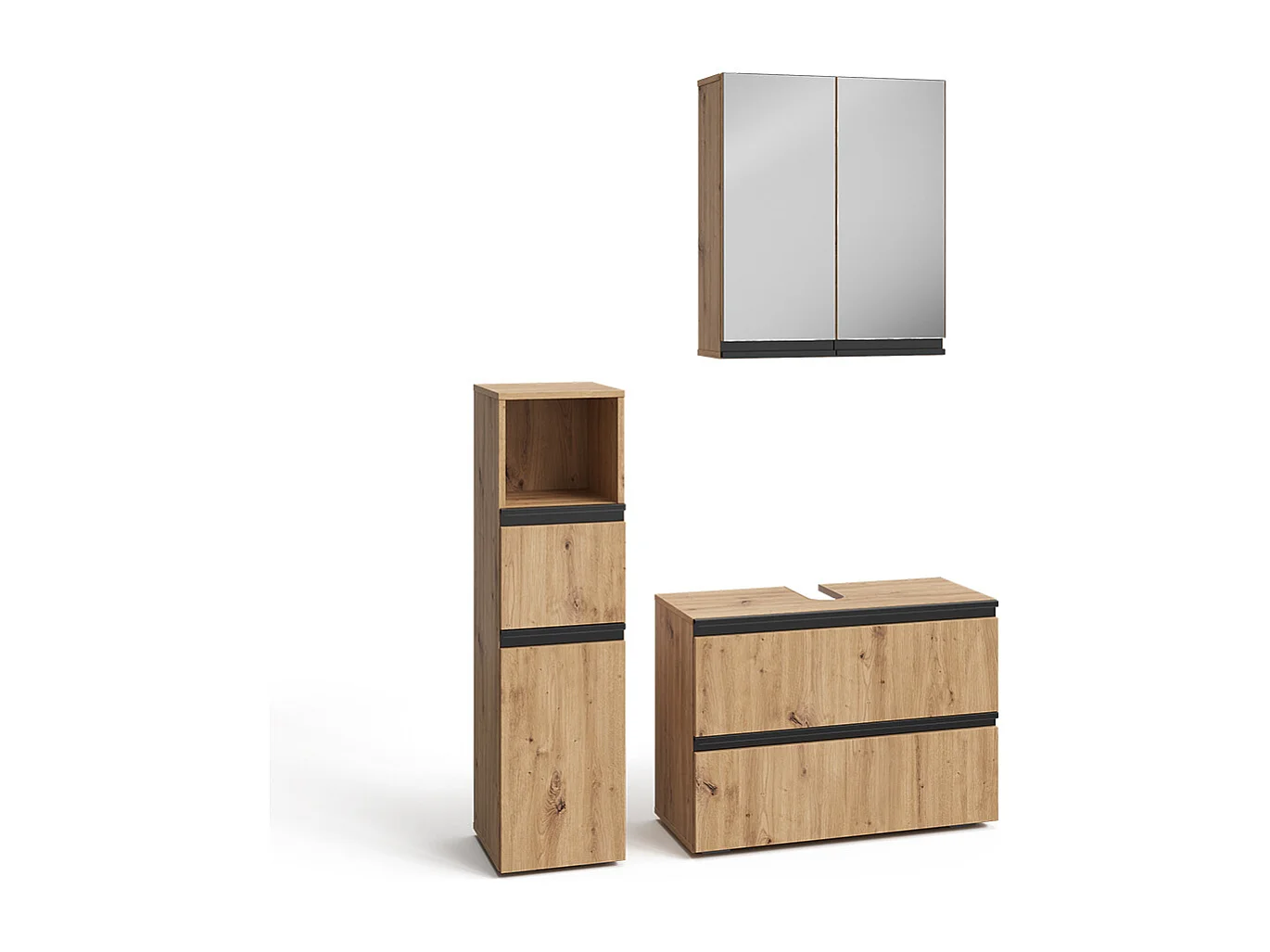 Badmöbel-Set artisan 80x35x112.6 torren