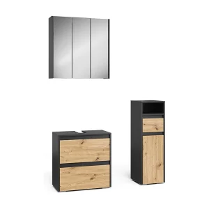 Badkamermeubelset antraciet/artisan 60.1×30.1×62 majest Badkamermeubelset antraciet/artisan 60.1×30.1×62 majest