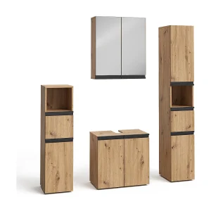 Badkamermeubelset ambachtelijk 60x35x58 torren