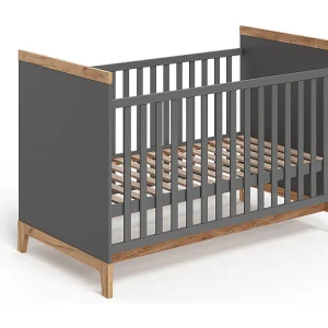 Babybed grijs/kunstnijverheid 144.1×79.7×98.4 malia Babybed grijs/kunstnijverheid 144.1×79.7×98.4 malia