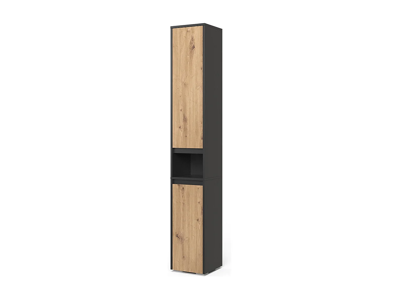 Badkamerkast antraciet/artisan 30.2x30x191.5 majest