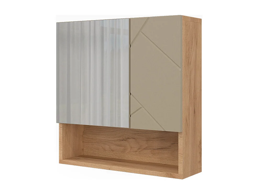 Badkamerspiegelkast krachtige eik goud 54x16.9x55 irma