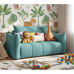 Amerikaanse slaapbank Flo, met slaapfunctie, voor kinderen, Poso, blauw (26) Amerikaanse slaapbank Flo, met slaapfunctie, voor kinderen, Poso, blauw (26)