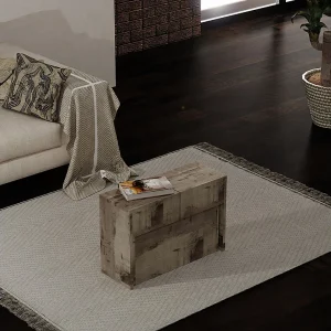 Bank/zitplaats uitschuifbaar tot 3 meter met geïntegreerd verlengvak 65 x 25 x 45 cm