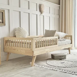 Bed 90×190 met spijlen en lattenbodem inclusief poten 20 cm Maylis Bois Bed 90×190 met spijlen en lattenbodem inclusief poten 20 cm Maylis Bois