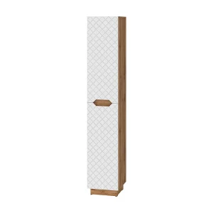 Badkamerkast eiken/wit met tegelstructuur 33x35x186 lotta Badkamerkast eiken/wit met tegelstructuur 33x35x186 lotta