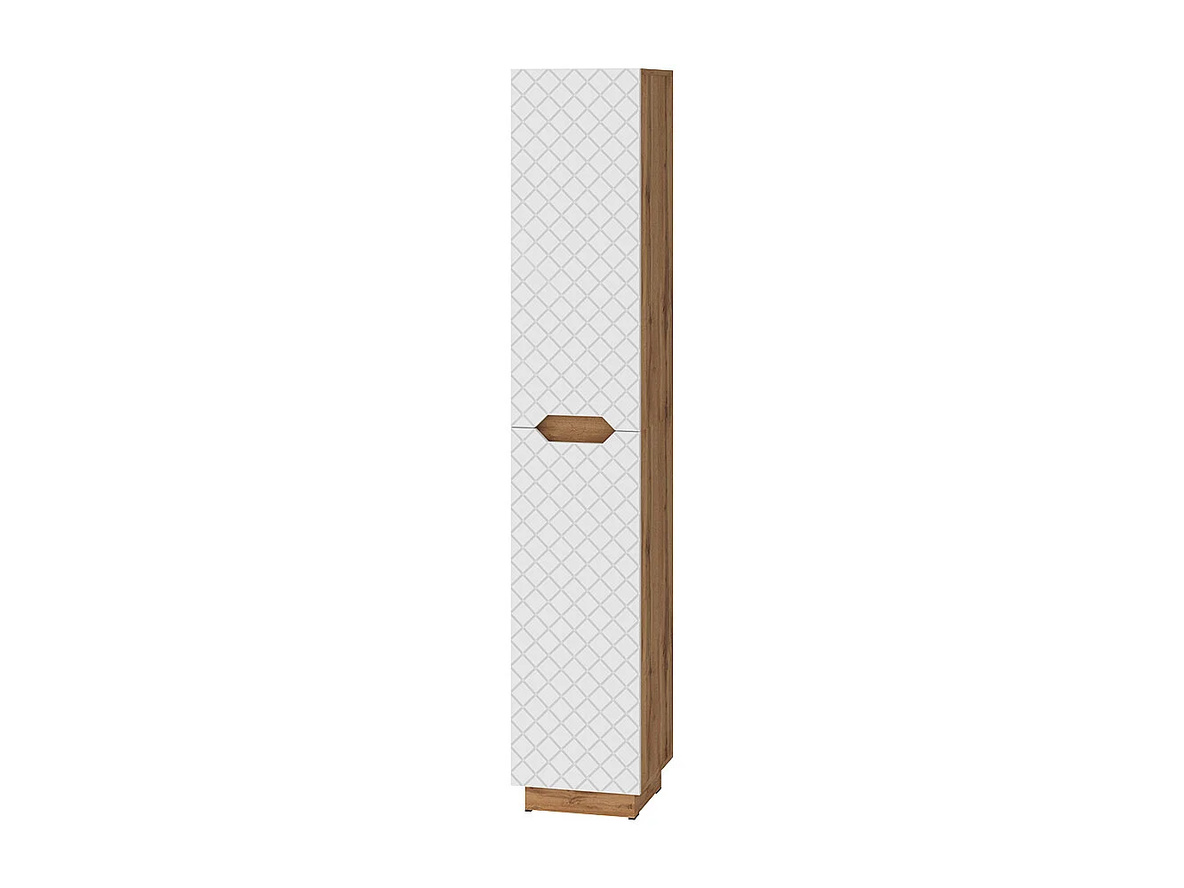 Badkamerkast eiken/wit met tegelstructuur 33x35x186 lotta