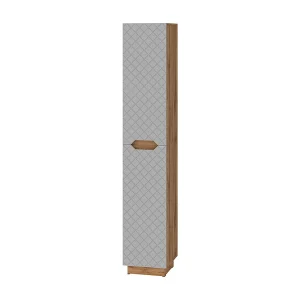 Badschrank eiche/grau mit kachelstruktur 33x35x186 lotta Badschrank eiche/grau mit kachelstruktur 33x35x186 lotta