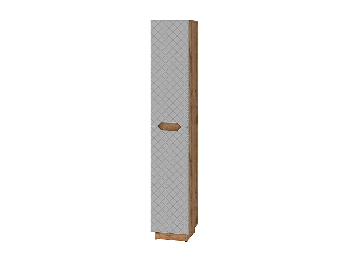 Badschrank eiche/grau mit kachelstruktur 33x35x186 lotta