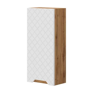 Badkamerkast eiken/wit met tegelstructuur 20x33x72.6 lotta Badkamerkast eiken/wit met tegelstructuur 20x33x72.6 lotta