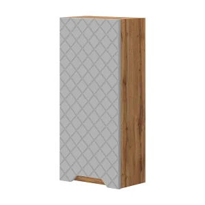 Badschrank eiche/grau mit kachelstruktur 20x33x72.6 lotta Badschrank eiche/grau mit kachelstruktur 20x33x72.6 lotta