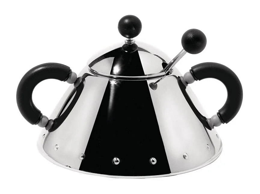 9097, Suikerpot van verchroomd staal, Alessi