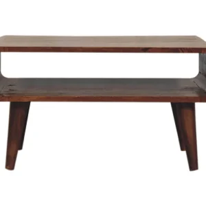 Artisan Furniture Open tv-meubel in Chestnut-afwerking Artisan Furniture Open tv-meubel in Chestnut-afwerking