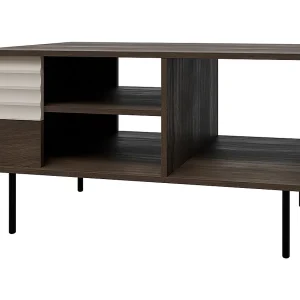 Astra salontafel Donker hout en kasjmier Astra salontafel Donker hout en kasjmier