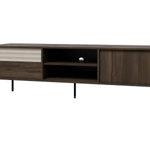 Astra donker hout en kasjmier 2-deurs 180 cm TV-meubel Astra donker hout en kasjmier 2-deurs 180 cm TV-meubel