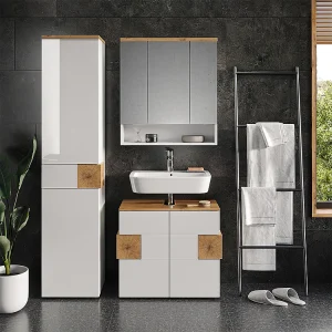 Badkamerkast wit 40x37x184.2 eden Badkamerkast wit 40x37x184.2 eden