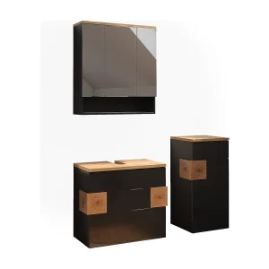 Badkamermeubelset antraciet 70x37x64.5 eden