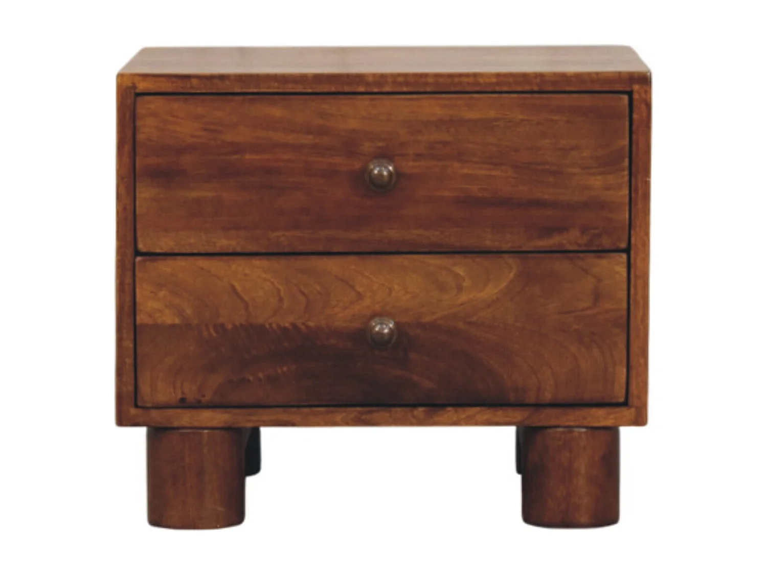 Artisan Furniture Tula nachtkastje met 2 lades van kastanjehout
