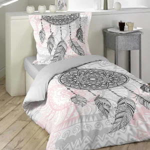 2-delige Beddenset Namasté 140×200 cm Roze 100% Zachte Katoen en Makkelijk te Onderhouden 2-delige Beddenset Namasté 140×200 cm Roze 100% Zachte Katoen en Makkelijk te Onderhouden