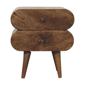 Artisan Furniture Slimline nachtkastje met 2 lades Artisan Furniture Slimline nachtkastje met 2 lades